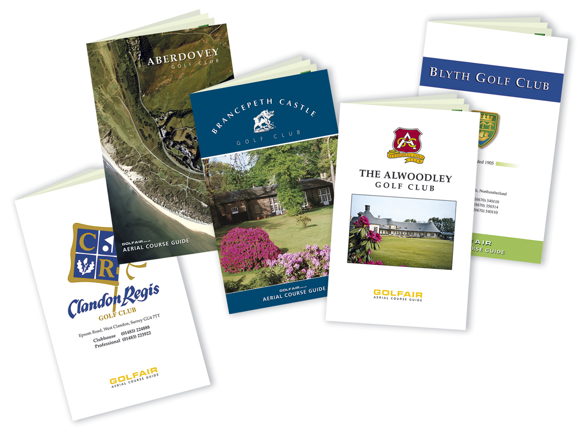 Sample Golfair Course Guides by K&M Golf
